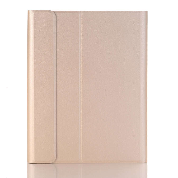 YA098B Detachable Lambskin Texture Round Keycap Bluetooth Keyboard Leather Tablet Case with Pen S...