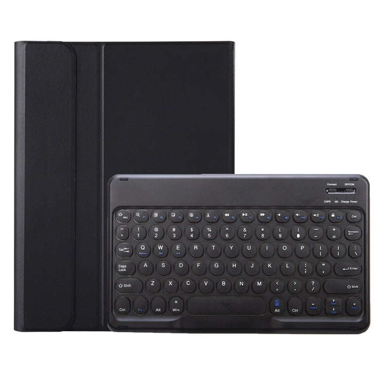 YA102B Detachable Lambskin Texture Round Keycap Bluetooth Keyboard Leather Tablet Case with Pen S...