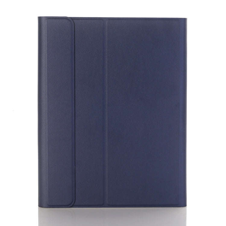 YA870B Detachable Lambskin Texture Round Keycap Bluetooth Keyboard Leather Tablet Case with Pen S...