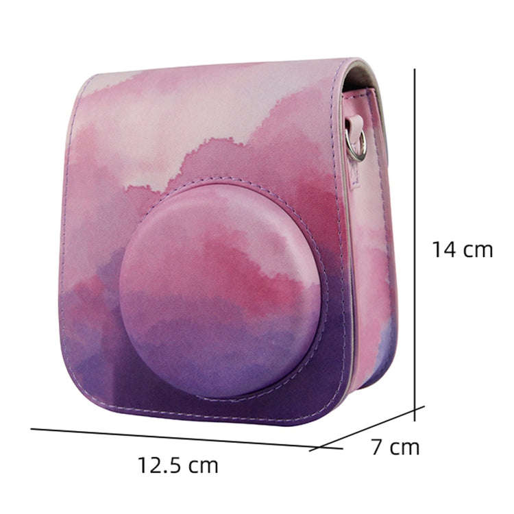 Painted Series Camera Bag with Shoulder Strap for Fujifilm Instax mini 11(Fantasy Cloud)