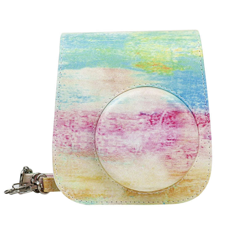 Painted Series Camera Bag with Shoulder Strap for Fujifilm Instax mini 11(Oil Paint)