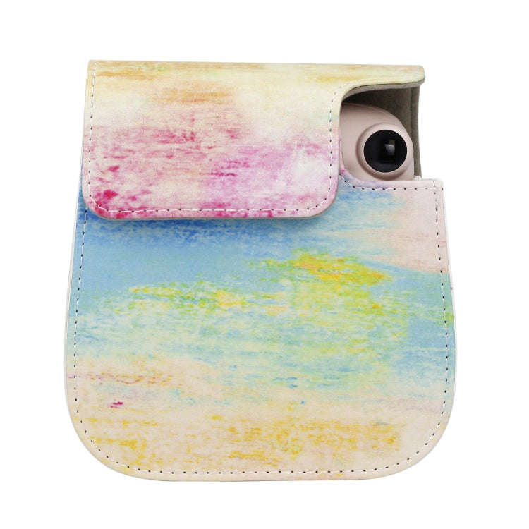 Painted Series Camera Bag with Shoulder Strap for Fujifilm Instax mini 11(Oil Paint)