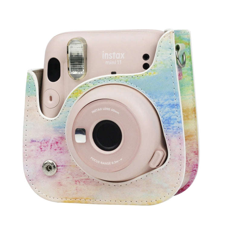 Painted Series Camera Bag with Shoulder Strap for Fujifilm Instax mini 11(Oil Paint)