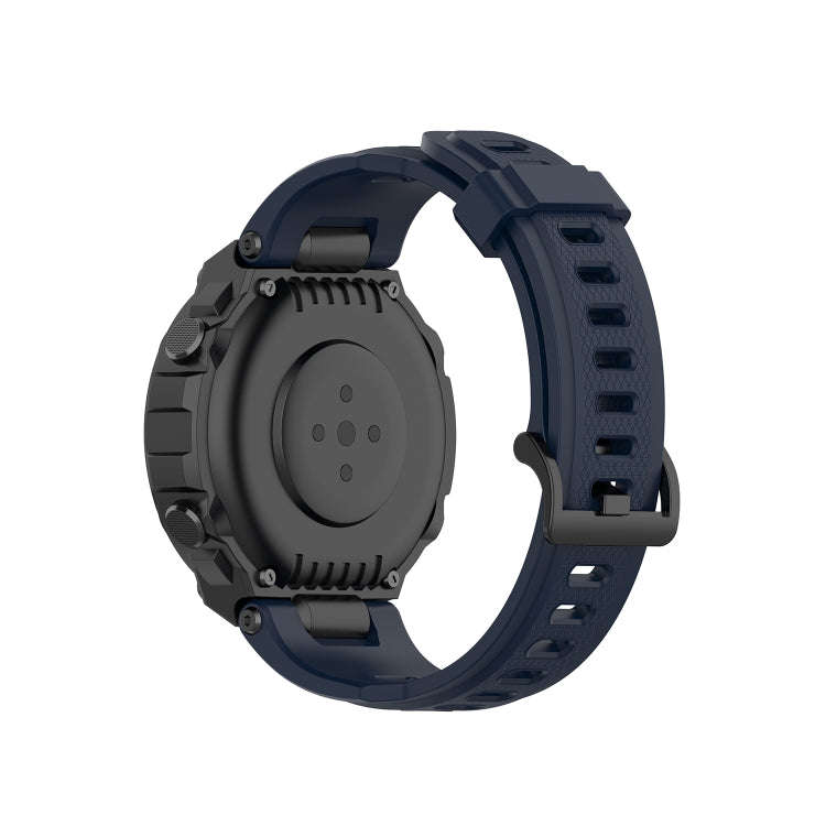 For Amazfit T-Rex Pro / Amazfit T-Rex Silicone Watch Band with Dismantling Tools, One Size(Navy B...