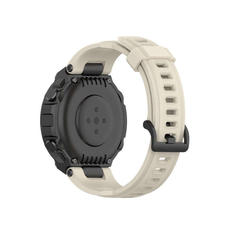 For Amazfit T-Rex Pro / Amazfit T-Rex Silicone Watch Band with Dismantling Tools, One Size(Beige)