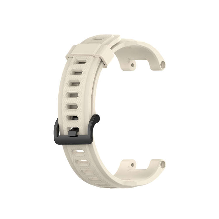 For Amazfit T-Rex Pro / Amazfit T-Rex Silicone Watch Band with Dismantling Tools, One Size(Beige)