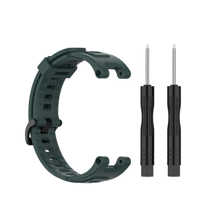 For Amazfit T-Rex Pro / Amazfit T-Rex Silicone Watch Band with Dismantling Tools, One Size(Olive ...