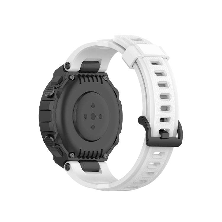 For Amazfit T-Rex Pro / Amazfit T-Rex Silicone Watch Band with Dismantling Tools, One Size(White)