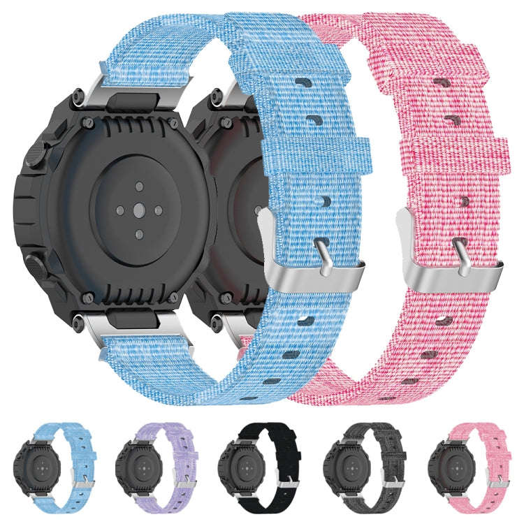 For Amazfit T-Rex Pro / Amazfit T-Rex Nylon Canvas Watch Band with Dismantling Tools, One Size(Grey)
