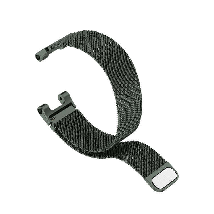 For Amazfit T-Rex Pro / Amazfit T-Rex Milanese Magnetic Metal Watch Band(Olive Green)