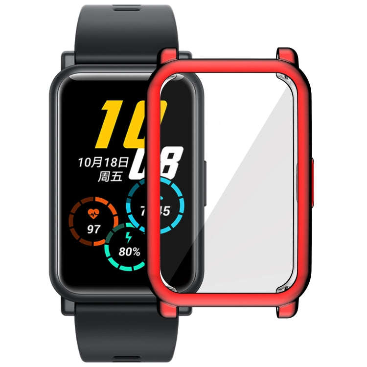 For Honor Watch ES Full Coverage TPU Electroplating Protective Case(Red)