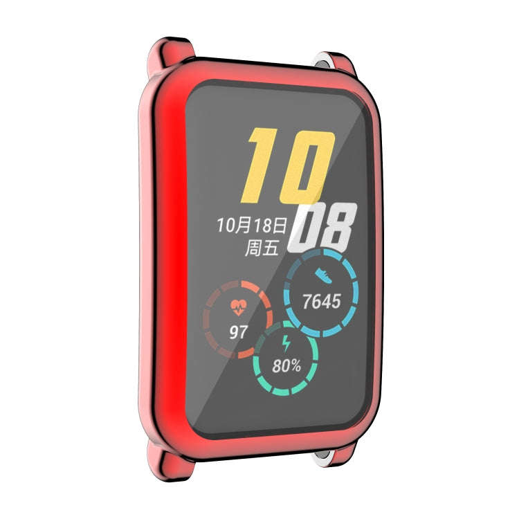 For Honor Watch ES Full Coverage TPU Electroplating Protective Case(Red)