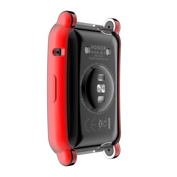 For Honor Watch ES Full Coverage TPU Electroplating Protective Case(Red)