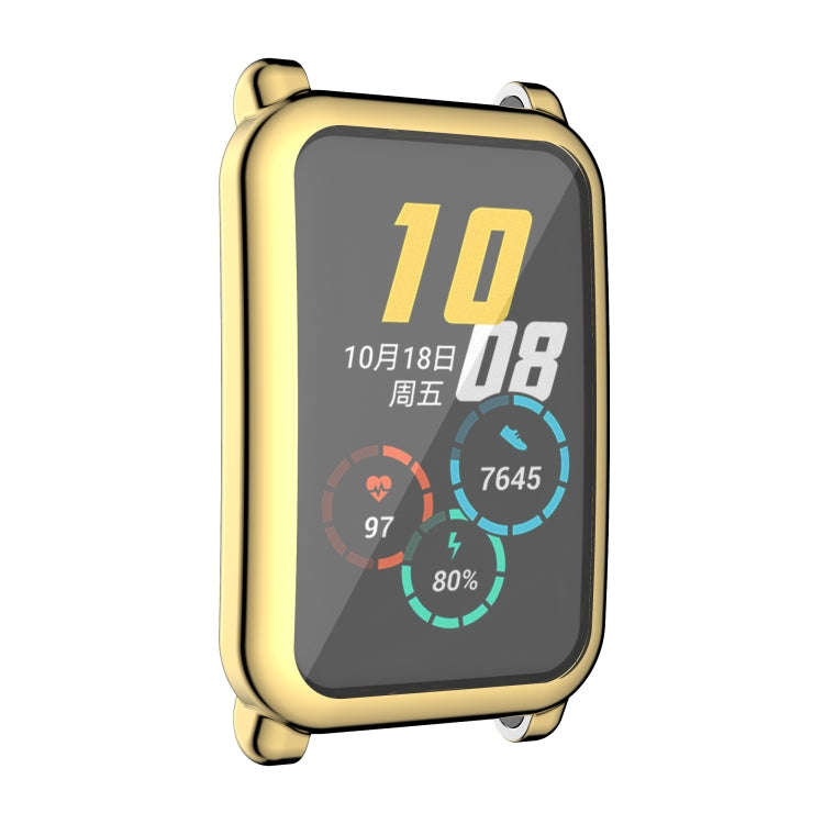 For Honor Watch ES Full Coverage TPU Electroplating Protective Case(Gold)
