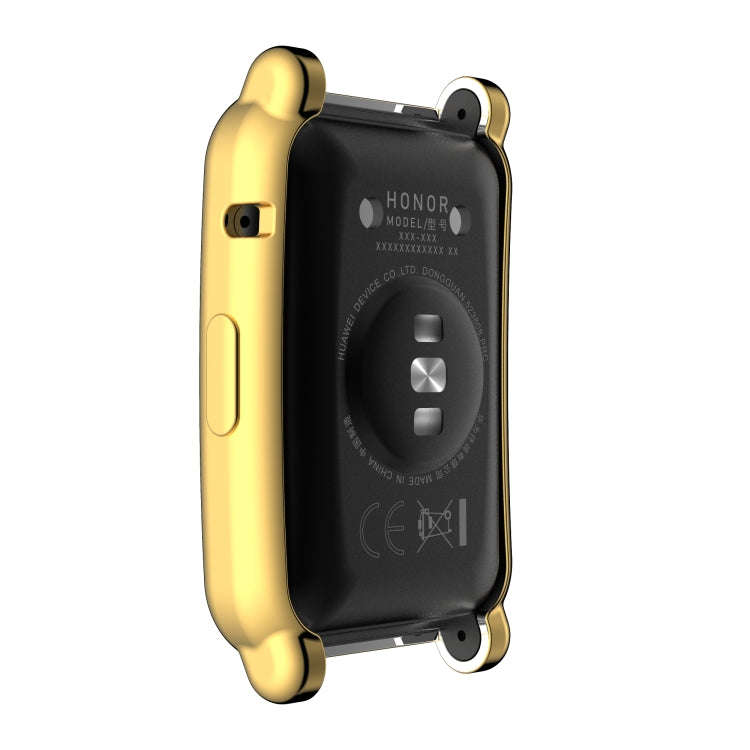 For Honor Watch ES Full Coverage TPU Electroplating Protective Case(Gold)