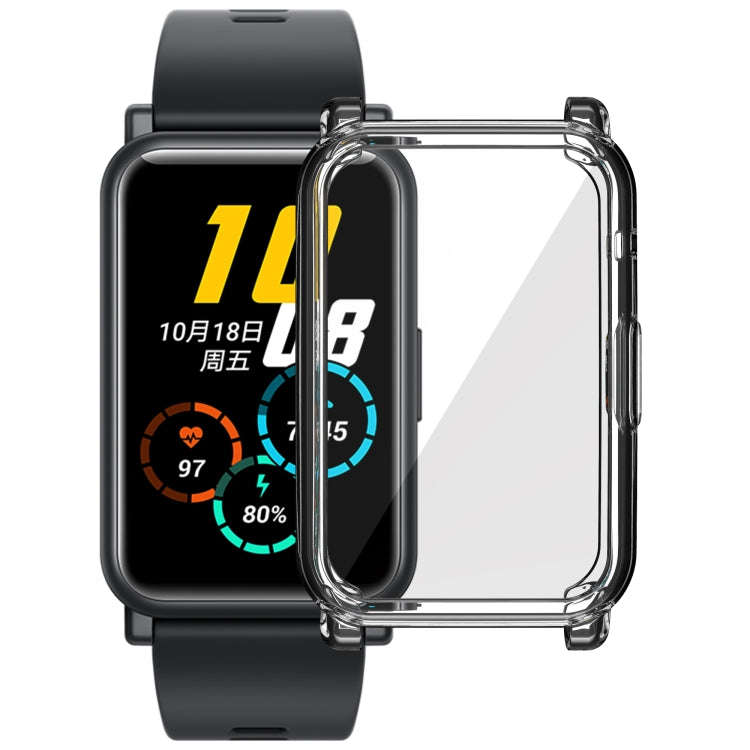 For Honor Watch ES Full Coverage TPU Electroplating Protective Case(Transparent)