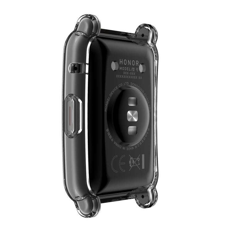 For Honor Watch ES Full Coverage TPU Electroplating Protective Case(Transparent)