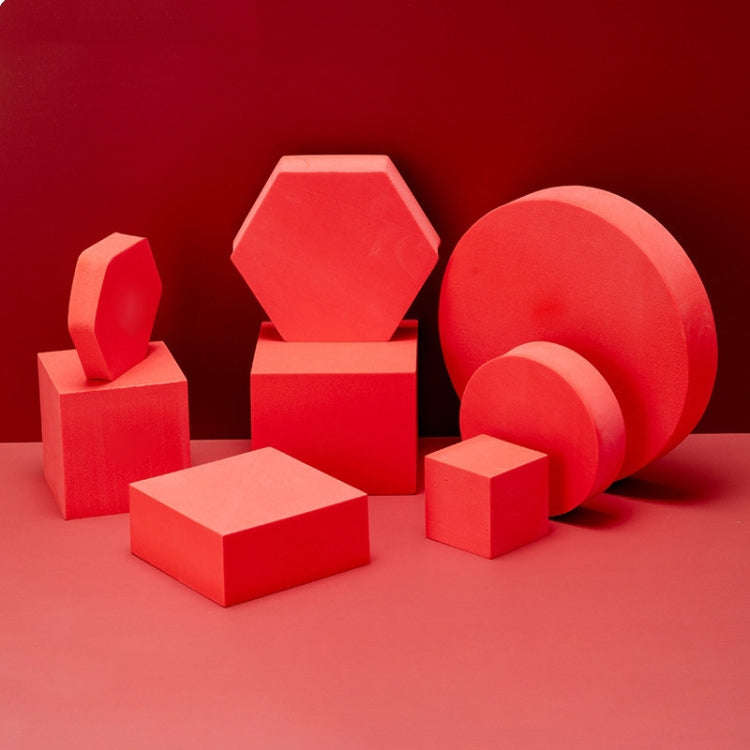 8 in 1 Different Sizes Geometric Cube Solid Color Photography Photo Background Table Shooting Foa...