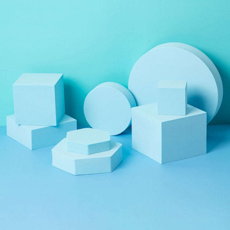 8 in 1 Different Sizes Geometric Cube Solid Color Photography Photo Background Table Shooting Foa...