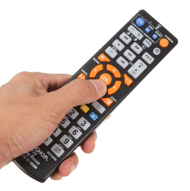 CHUNGHOP L336 Universal Smart Learning Remote Controller for TV / CBL / DVD(Black)