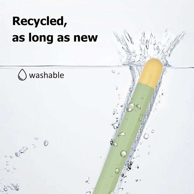 Liquid Silicone Stylus Pen Protective Case for Samsung Galaxy Tab S6 Lite P610 / P615(Green Yellow)