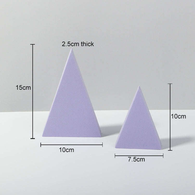 2 x Triangles Combo Kits Geometric Cube Solid Color Photography Photo Background Table Shooting F...