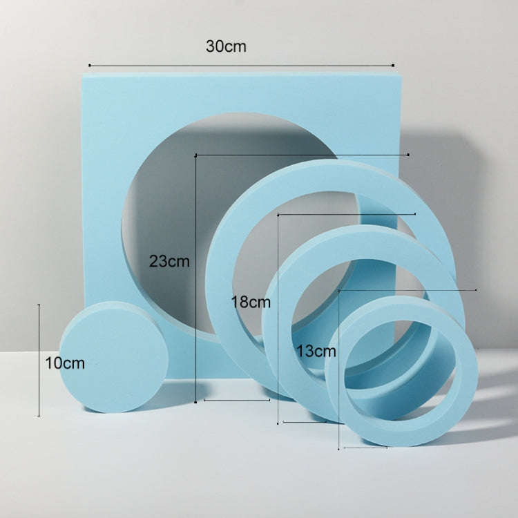 Round Combo Kits Geometric Cube Solid Color Photography Photo Background Table Shooting Foam Prop...