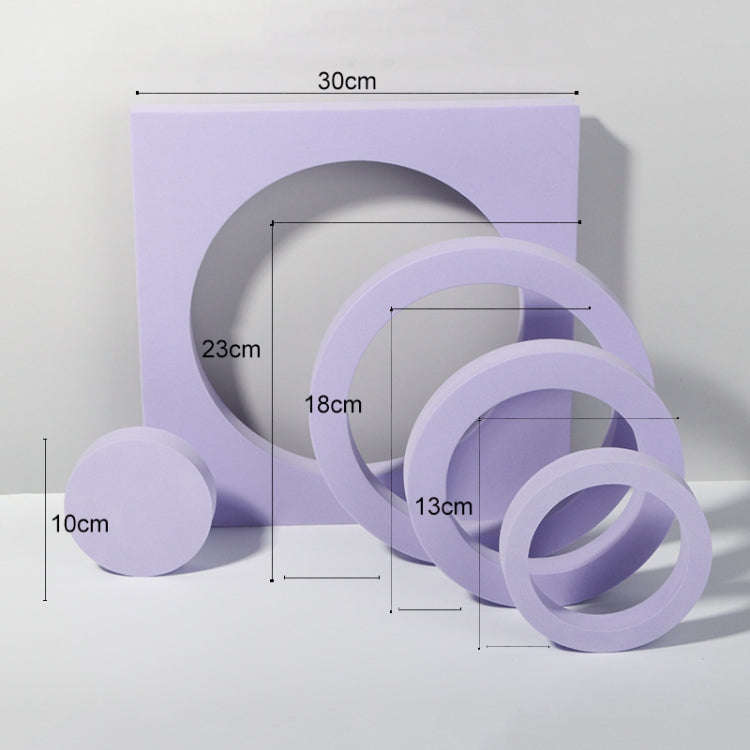Round Combo Kits Geometric Cube Solid Color Photography Photo Background Table Shooting Foam Prop...