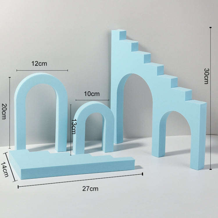 Ladder Combo Kits Geometric Cube Solid Color Photography Photo Background Table Shooting Foam Pro...
