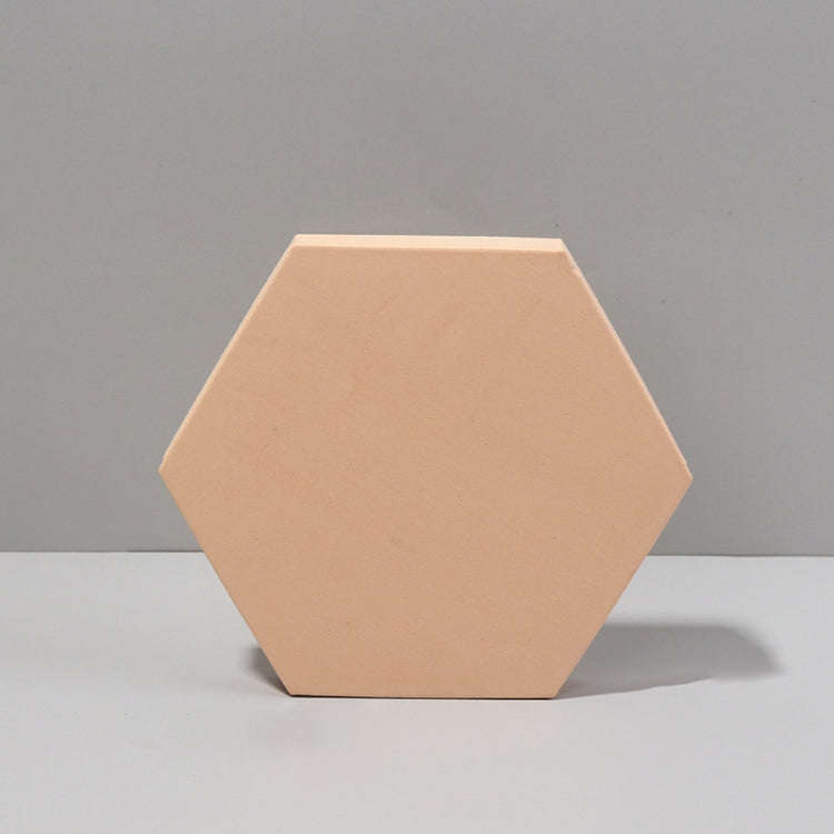 18 x 2cm Hexagon Geometric Cube Solid Color Photography Photo Background Table Shooting Foam Prop...