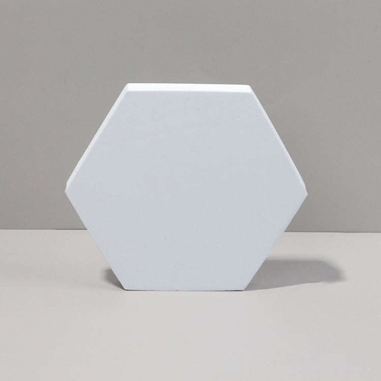 18 x 2cm Hexagon Geometric Cube Solid Color Photography Photo Background Table Shooting Foam Prop...