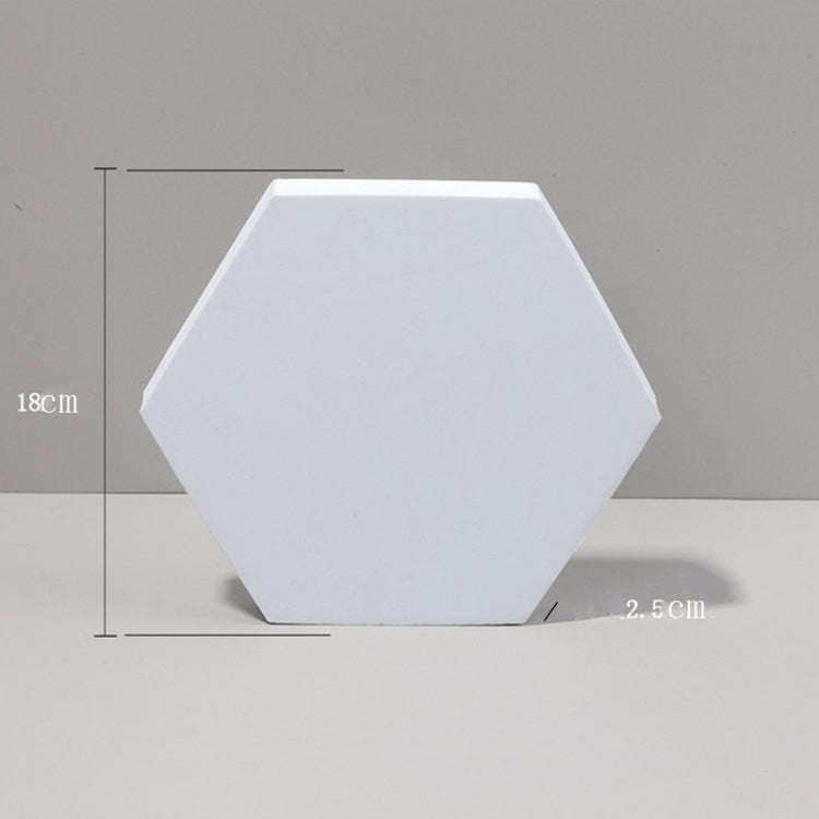 18 x 2cm Hexagon Geometric Cube Solid Color Photography Photo Background Table Shooting Foam Prop...