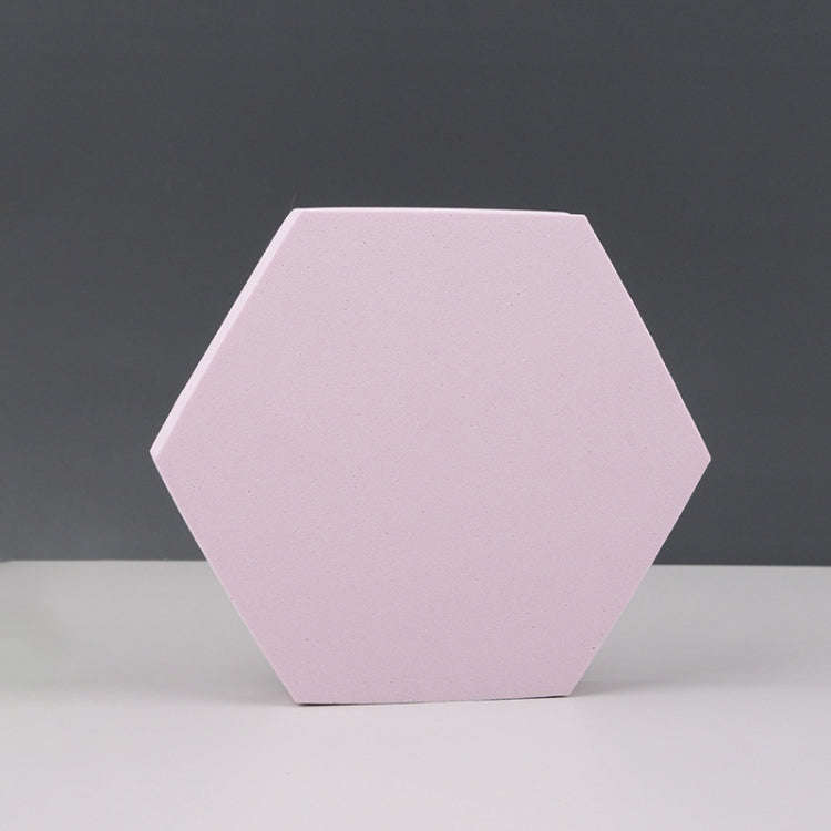 18 x 2cm Hexagon Geometric Cube Solid Color Photography Photo Background Table Shooting Foam Prop...