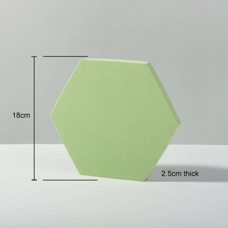 18 x 2cm Hexagon Geometric Cube Solid Color Photography Photo Background Table Shooting Foam Prop...