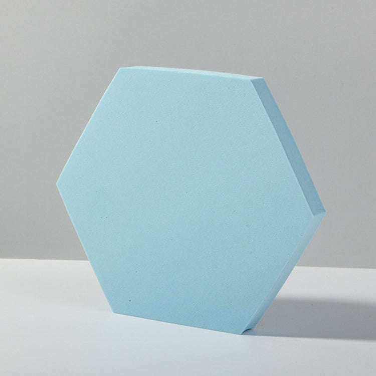 18 x 2cm Hexagon Geometric Cube Solid Color Photography Photo Background Table Shooting Foam Prop...