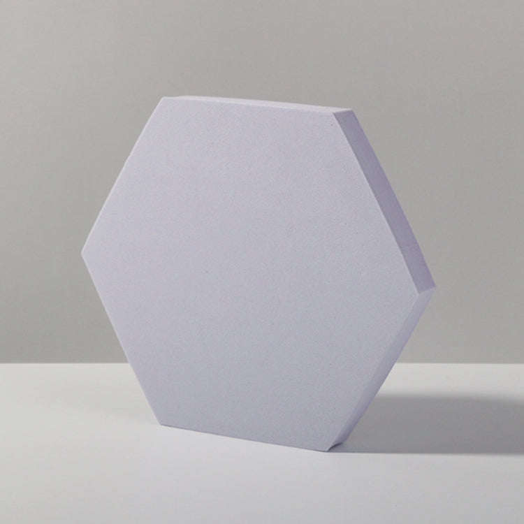 18 x 2cm Hexagon Geometric Cube Solid Color Photography Photo Background Table Shooting Foam Prop...