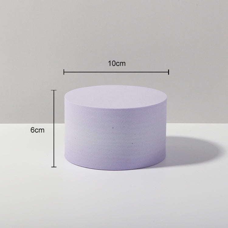 10 x 6cm Cylinder Geometric Cube Solid Color Photography Photo Background Table Shooting Foam Pro...