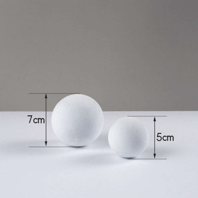7cm Round Ball + 5cm Round Ball Geometric Cube Solid Color Photography Photo Background Table Sho...