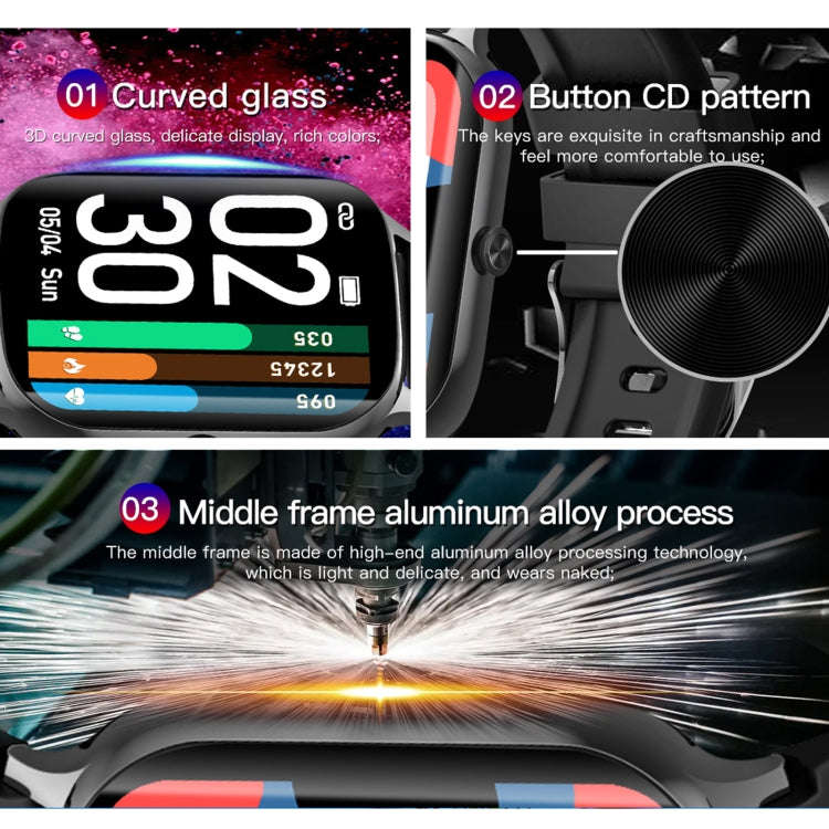 F37 1.69 inch TFT Screen IP67 Waterproof Smart Watch, Support Body Temperature Monitoring / Heart...