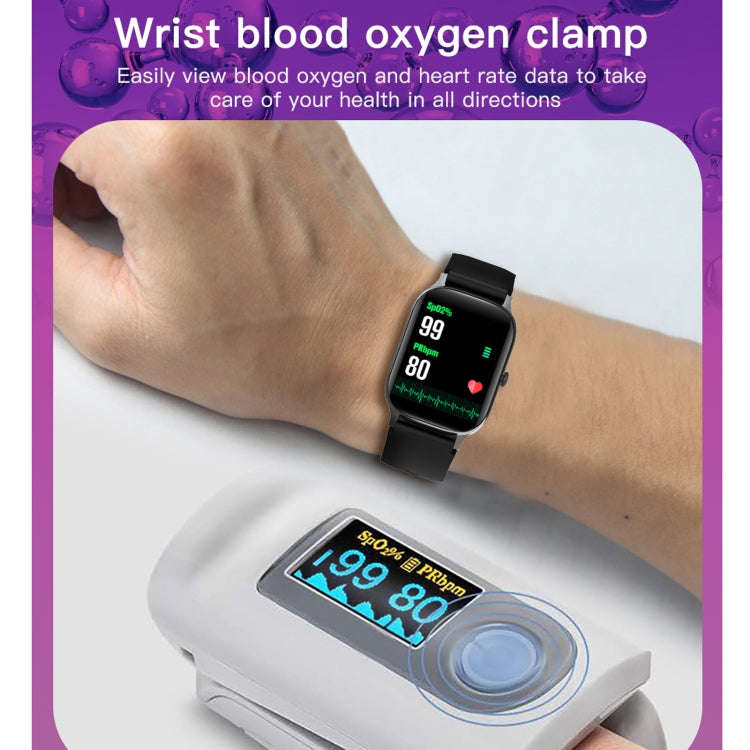 F37 1.69 inch TFT Screen IP67 Waterproof Smart Watch, Support Body Temperature Monitoring / Heart...