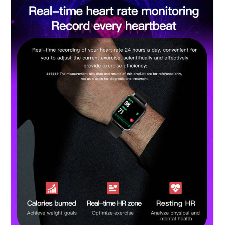 F37 1.69 inch TFT Screen IP67 Waterproof Smart Watch, Support Body Temperature Monitoring / Heart...