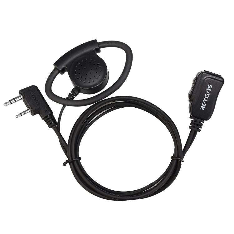 RETEVIS EEK012 Adjustable Contour High Volume K-head Double-needle D-type Ear Hook for H-777/RT-5...