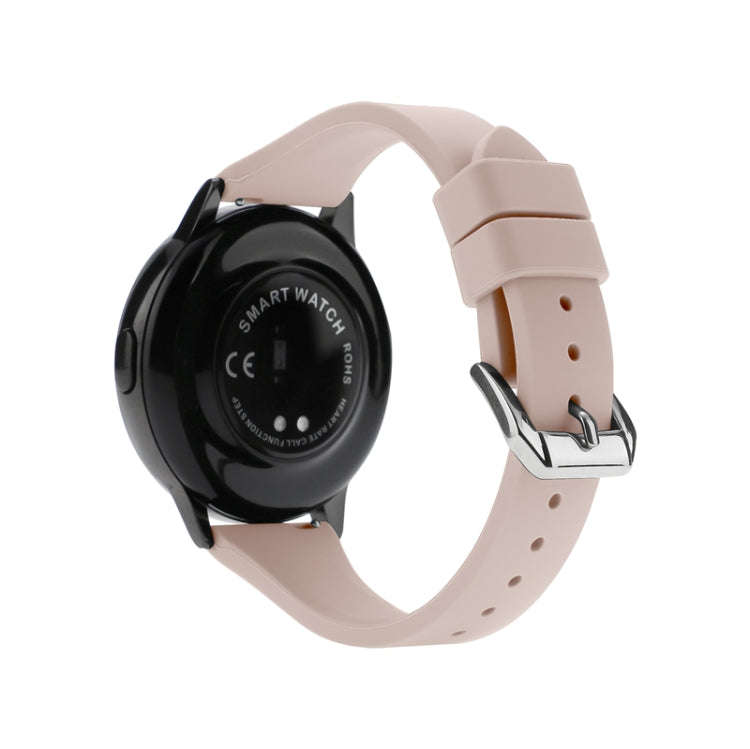 20mm T-shaped Buckle Silicone Watch Band(Snd Pink)