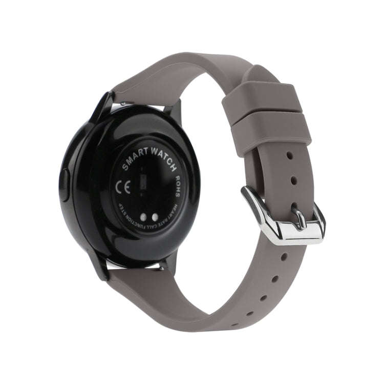 20mm T-shaped Buckle Silicone Watch Band(Coastal Grey)
