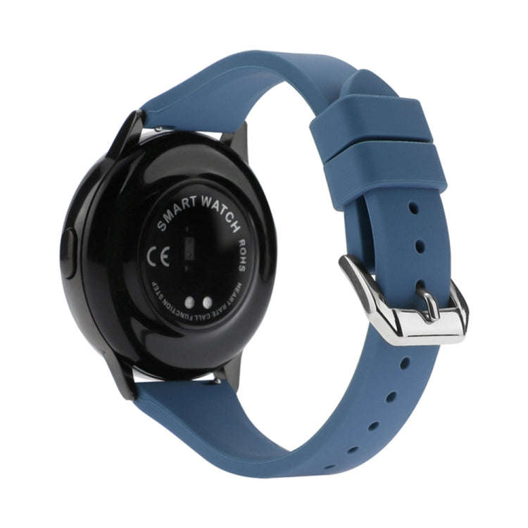 20mm T-shaped Buckle Silicone Watch Band(Ice Blue)