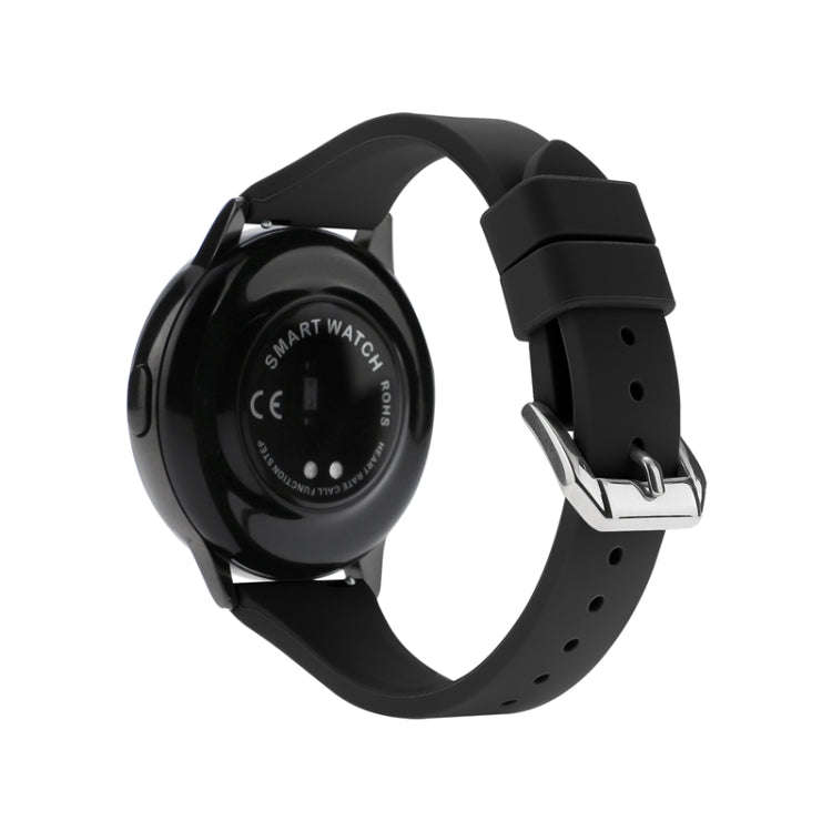 20mm T-shaped Buckle Silicone Watch Band(Black)