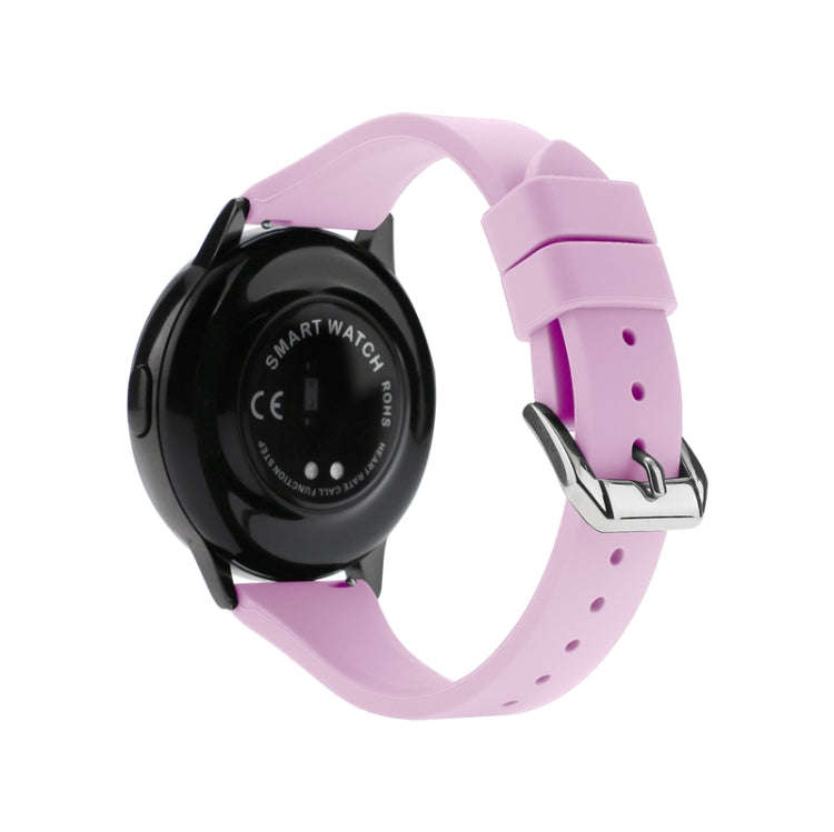 22mm T-shaped Buckle Silicone Watch Band(Purple)