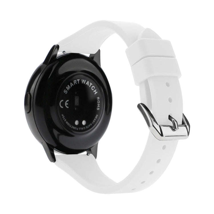 22mm T-shaped Buckle Silicone Watch Band(White)