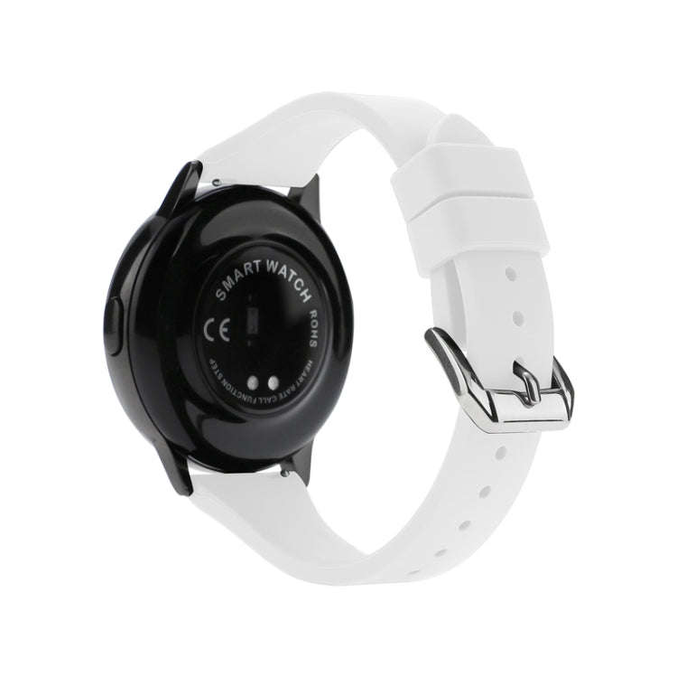 22mm T-shaped Buckle Silicone Watch Band(White)
