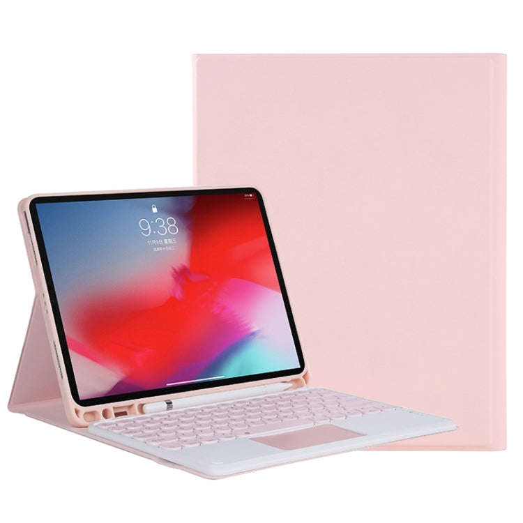 YT11B-A 2021 Detachable Candy Color Skin Texture Round Keycap Bluetooth Keyboard Leather Tablet C...